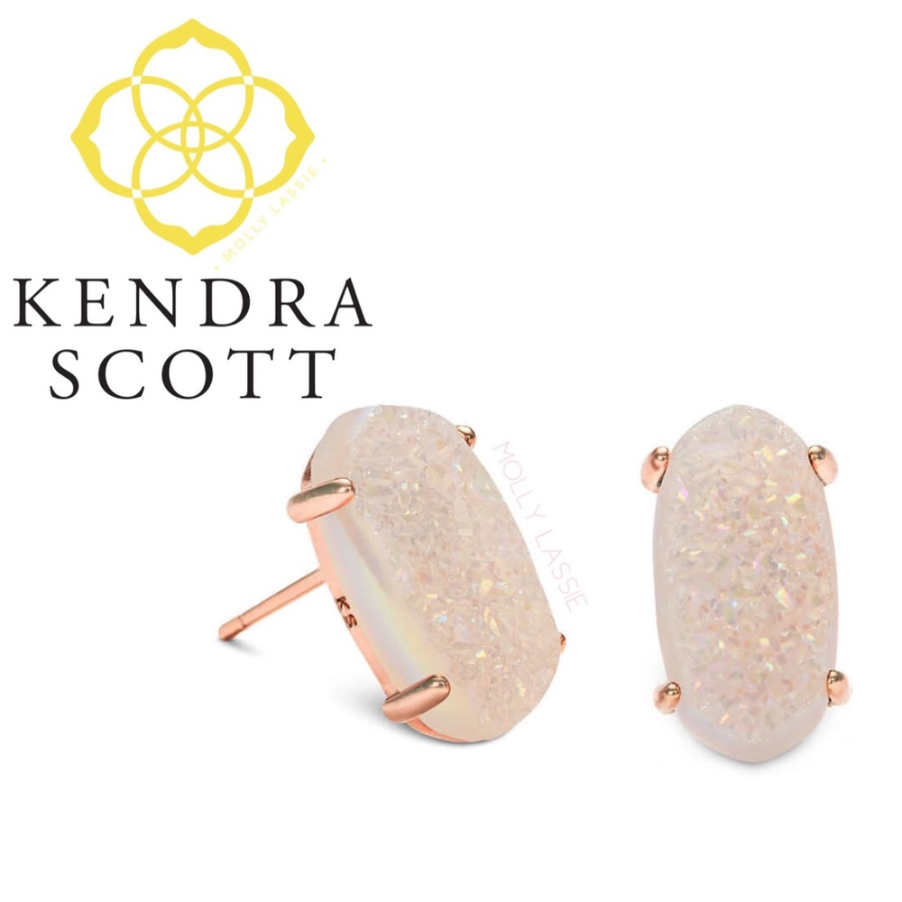Kendra Scott Betty Drusy Stud Earrings Iridescent